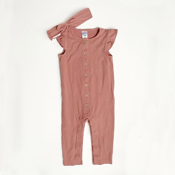 Carter's One-Piece with Headband - Picture 1 of 2
